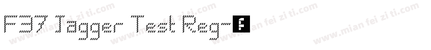 F37 Jagger Test Reg字体转换